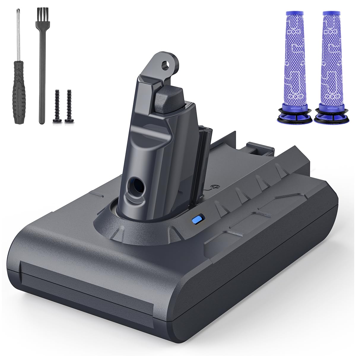 Morpilot Batteria Li-Ion 3200mAh 14.4V Per Ecovacs Deebot N79, Eufy RoboVac 11/30, Conga Excellence E IKHOS - Con Cacciavite